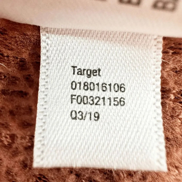 A New Day Fuzzy Teddy Sweater Womens Size M Brown Sherpa Crew Neck Pullover - Picture 3 of 6